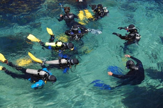 Sport Divers offers weekly summer camps each year. Scuba diving skills are practiced both in a pool and in open water, and a certification will be available for those that complete the program. (Courtesy Sport Divers)