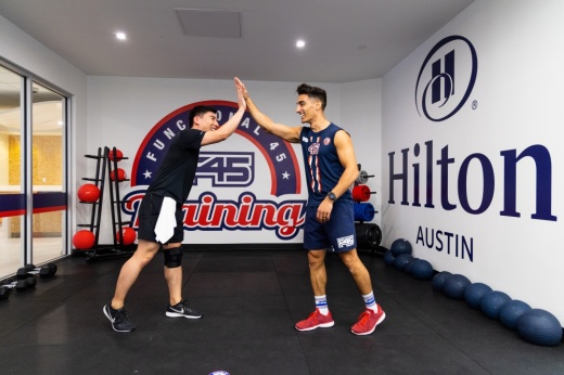 F45 opened in the Hilton Austin hotel on Feb. 13. (Courtesy F45)