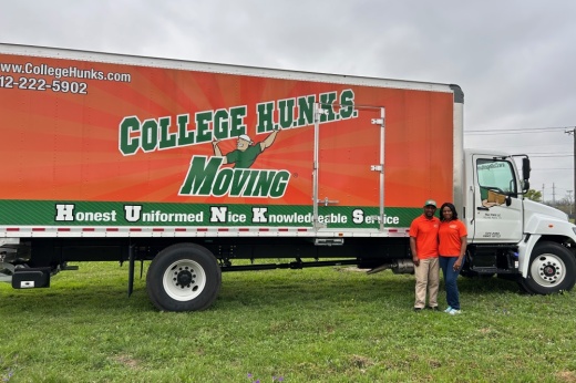 College Hunks Hauling Junk & Moving is locally owned by Carlson and Lilian Tayong. (Brooke Sjoberg/Community Impact)