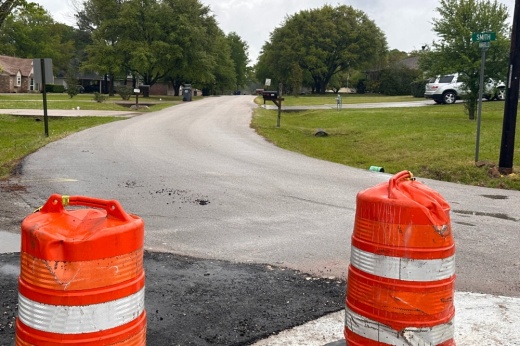 A project to replace Amarillo Drive in Magnolia is currently in the design phase. (Lizzy Spangler/Community Impact)