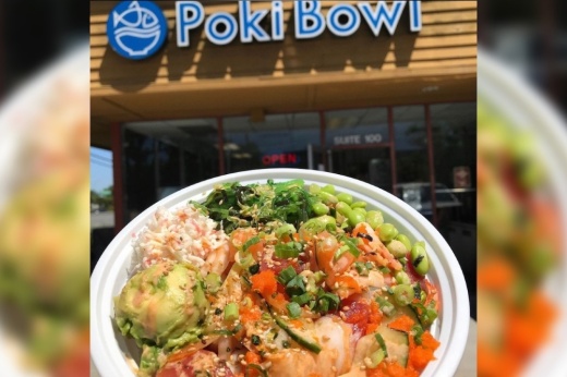 Poki Bowl will have a variety of poke bowls and boba tea options. (Courtesy Poki Bowl)