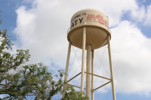 Katy Water Tower in the Historic Town Square