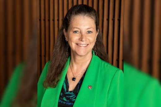 Austin Energy General Manager Jackie Sargent's retirement was announced March 31. (Screenshot via ATXN)