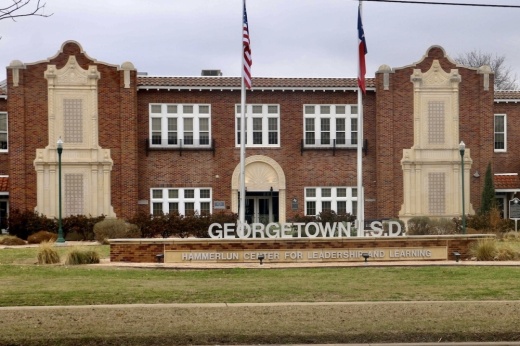 exterior of georgetown isd building