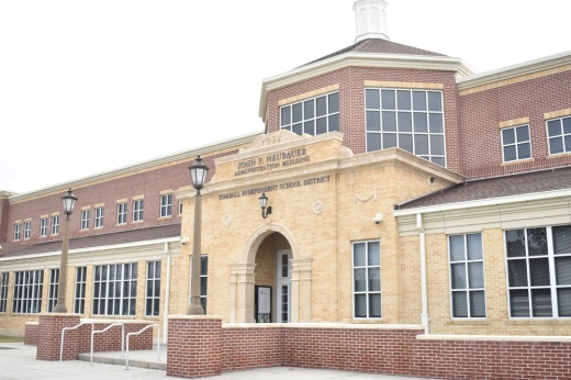 The exterior of the Tomball ISD Administration Building