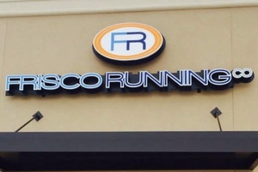 Frisco Running Company exterior sign in Frisco