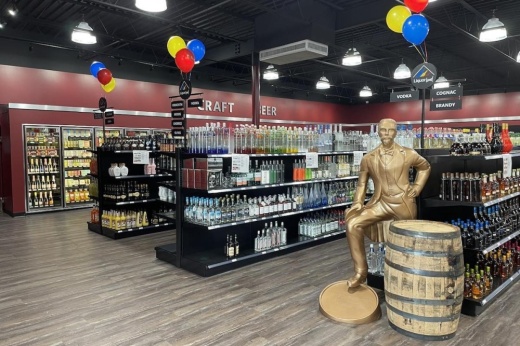 LiquorLand shelves and store