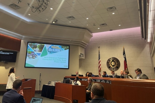 City staff presenting to McKinney City Council members