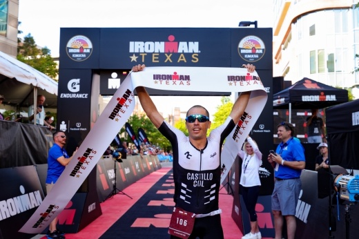 Andres Castillo Latorre finished first among his age group during a Texas Ironman. (Courtesy Ironman Texas)