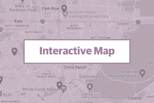Close up of a Google map