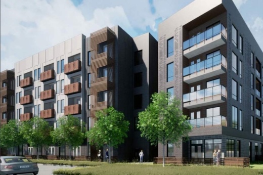 renderings of Sherman Street apartment complex