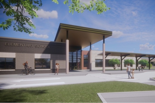 Rendering of the Ruth and Harold Frazier Elementary School
