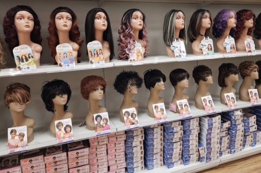 Wigs sold at Pearland Beauty