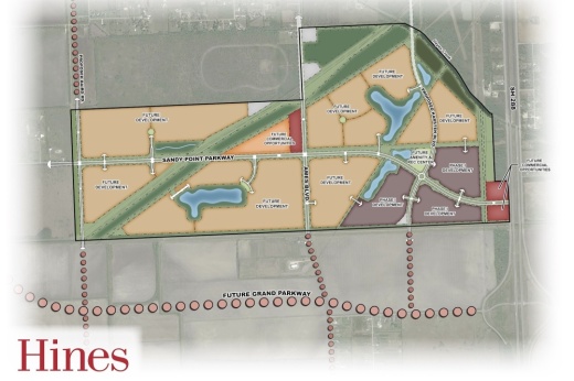 Rendering of Hines master planned community
