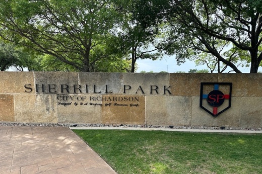 Sherrill Park Golf Course sign