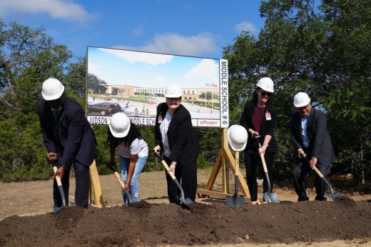 Judson ISD broke ground on the new middle school May 3. (Courtesy Judson ISD)