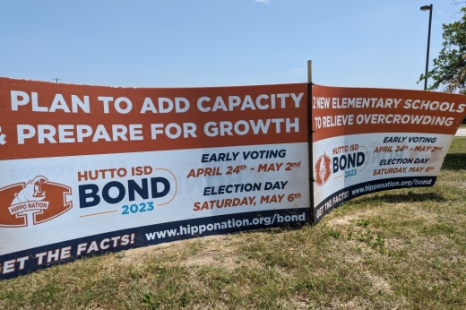 election sign for school bond