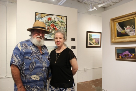 Annie Royer and Artist Leo Malboeuf