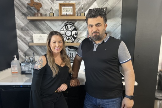 Leander barbershop The Lounge Barber owners April Brothers and Wisam Kobaissi