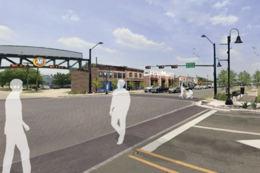 The Old Town Master Plan is intended to create a more enjoyable and comfortable environment for those who visit the area. (Rendering courtesy city of Leander/Kimley-Horn)