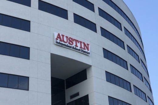 an outside look at the austin isd office building