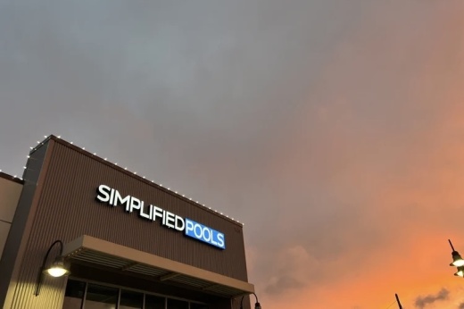 simplified pools building exterior