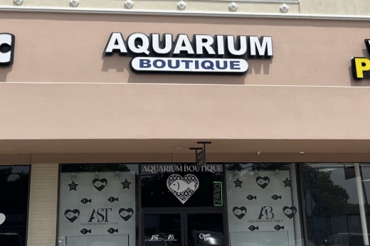 The storefront of The Aquarium Boutique
