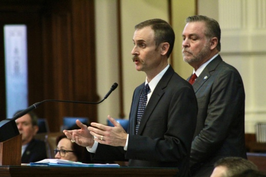 State Rep. Andrew Murr speaks in the Texas House on May 27.