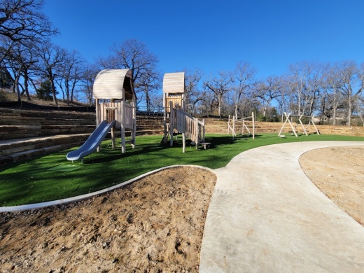 Picture of playground equipment at a park.