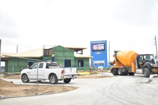 Construction of a Shell Federal Credit Union.