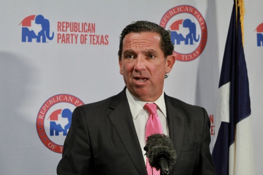 Tony Buzbee, the lead attorney on Attorney General Ken Paxton's impeachment defense team, speaks during a June 7 news conference at the Texas Republican Party's headquarters in Austin.