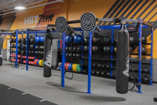 gym with various equipment