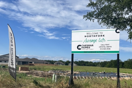 Neighborhood sign in Northfork