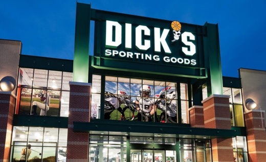 Revamped image of exterior of Dick's Sporting Goods store