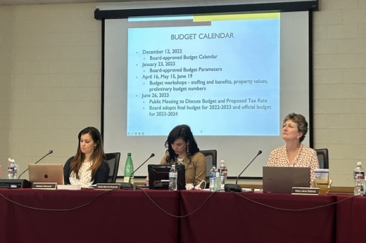 The Dripping Springs ISD board of trustees adopted the 2023-24 budget during a regular board meeting June 26. (Elle Bent/Community Impact)