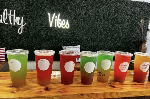 various teas lined up