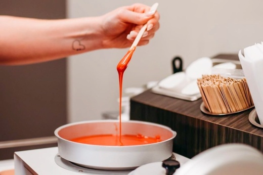 A photo of wax