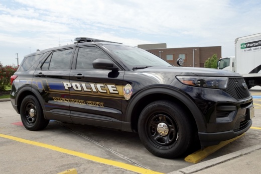 Missouri City Police Department black parked SUV