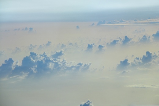 Dust layer associated with the Saharan Air Layer.
