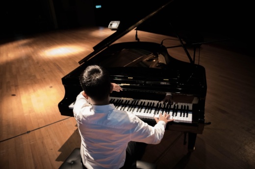 a man playing the piano