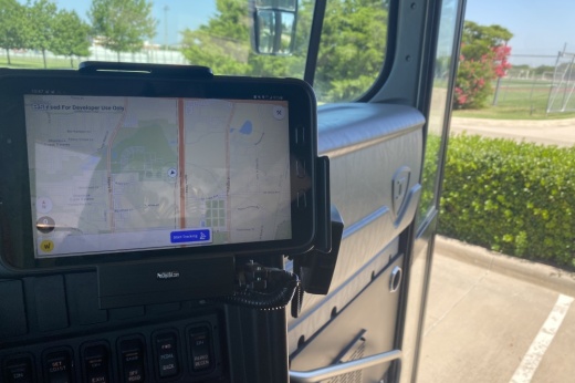 the new bus tablet at frisco isd