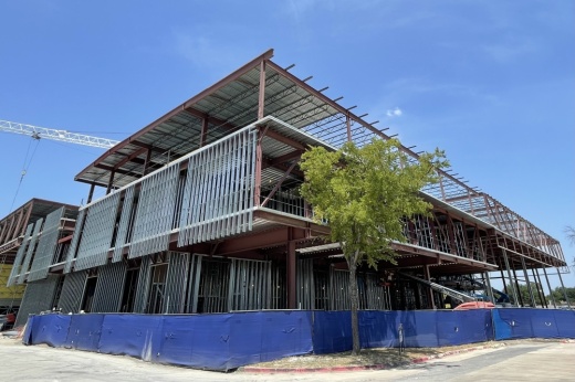 A new school building being constructed