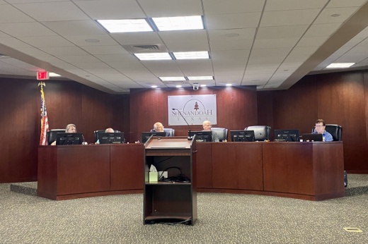 the board room at the city of Shenandoah