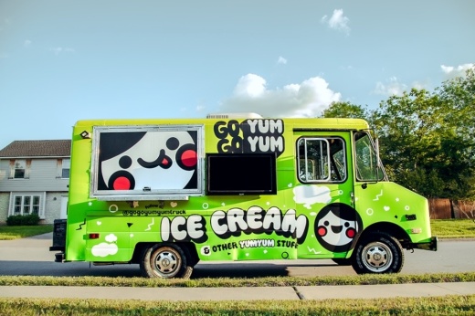 GoGoYumYum, a Round Rock-based ice cream truck owned by Tani Rosenzweig, began operating in late June under an on-demand model. (Courtesy Tani Rosenzweig)