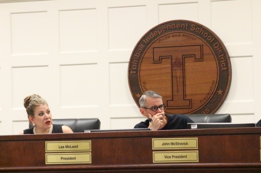 On Aug. 7, Tomball ISD trustees met for their monthly board workshop and reconvened Aug. 8 to vote on items discussed the previous day, such as the addition of nine student resource officers to the district's contract with the Harris County Precinct 4 Constable's Office. (Emily Lincke/Community Impact)