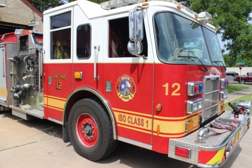 An Austin Fire Department truck