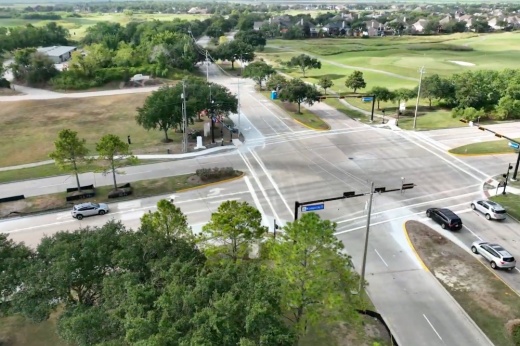 overview of league city parkway intersection