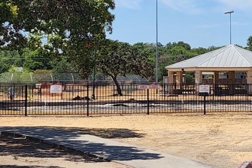 The area of Main City Park where the Hilltop Playground was located.
