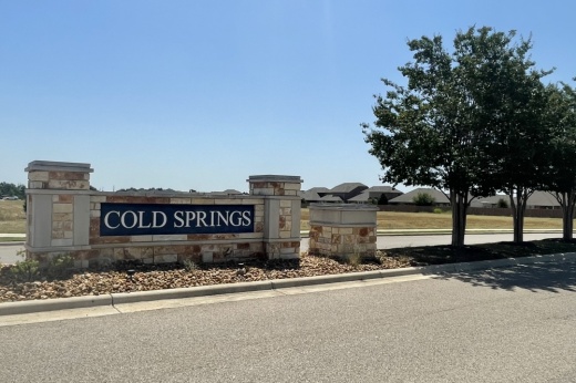 Cold Springs neighborhood sign