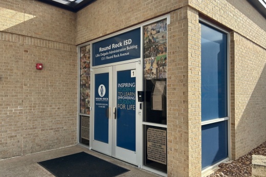 Round Rock ISD administration building entrance